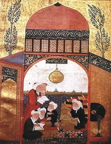 Figure 3. In Marrakech, a lecture by the famous mathematician Ibn al-Banna (1256 - 1321)